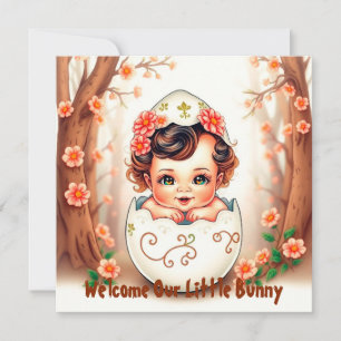 Welcome Our Little Bunny Holiday Card