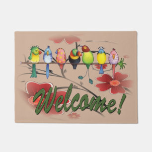 Welcome Parrots Doormat