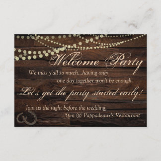 Welcome Party Invitation