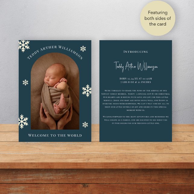 welcome photo christmas  baby announcment  holiday card (Creator Uploaded)