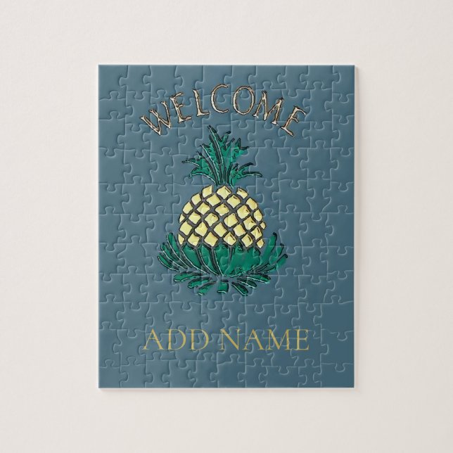 Welcome Pineapple Jigsaw Puzzle (Vertical)