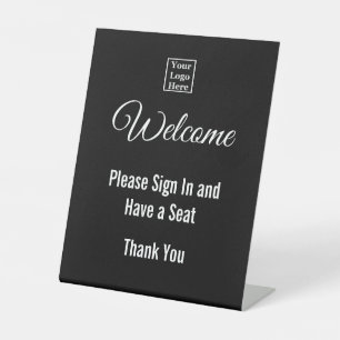 Welcome Please Sign In on Black & White Your Logo