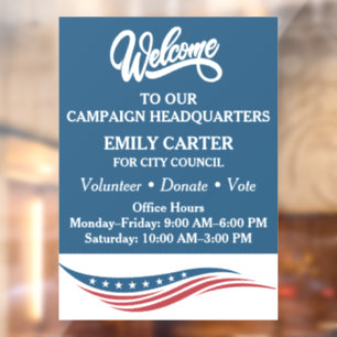 Welcome Political Campaign Headquarters