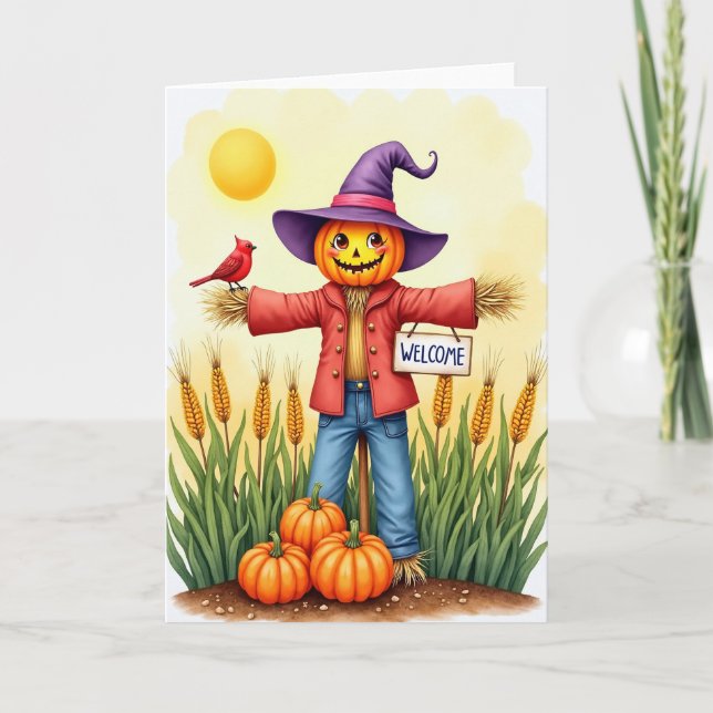 Welcome Pumpkin Pal Card (Front)