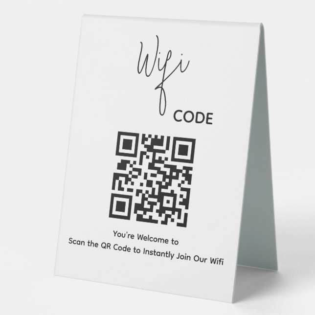 Welcome QR Code Scan to Connect Wifi (Front)