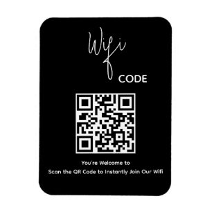 Welcome QR Code Scan to Connect Wifi Magnet