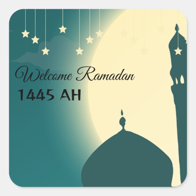 Welcome Ramadan  Square Sticker (Front)