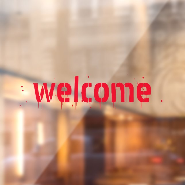 Welcome red blood typography custom text Halloween (Sheet 2)