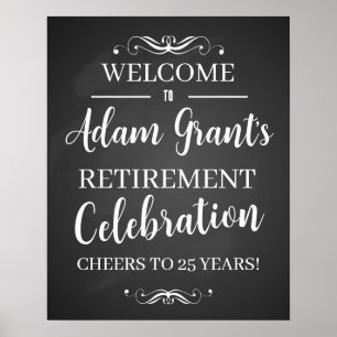 Welcome retirement  party sign