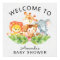 Welcome Safari Jungle Baby Shower Sign