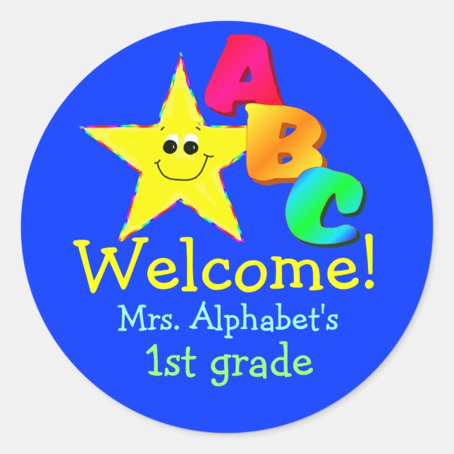 Welcome School Stickers (Front)