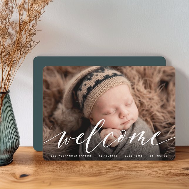 Welcome Script | Photo Birth Announcement (Creator Uploaded)