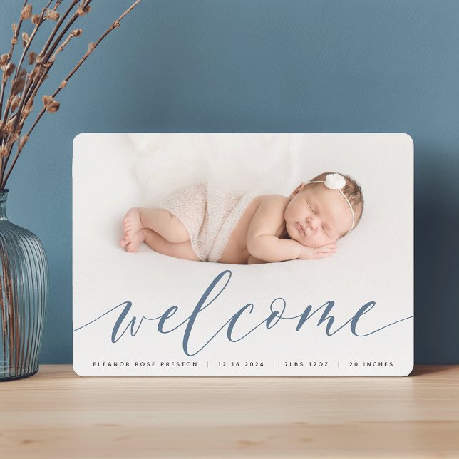 Welcome Script | Photo Birth Announcement (Creator Uploaded)