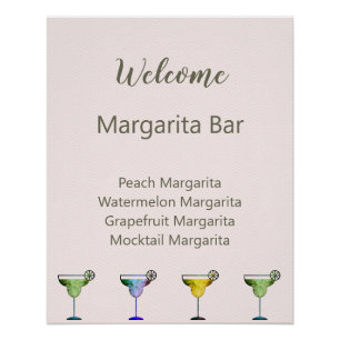 Welcome Sign Custom Margarita Bar