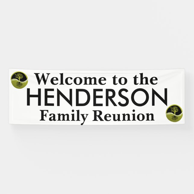 Welcome Sign for Family Reunion - Customisable (Horizontal)