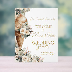 Welcome Sign Ice Cream Scooped Up Floral Boho