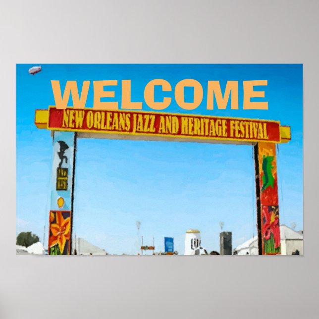 Welcome Sign, Jazz Music, Poster (Front)