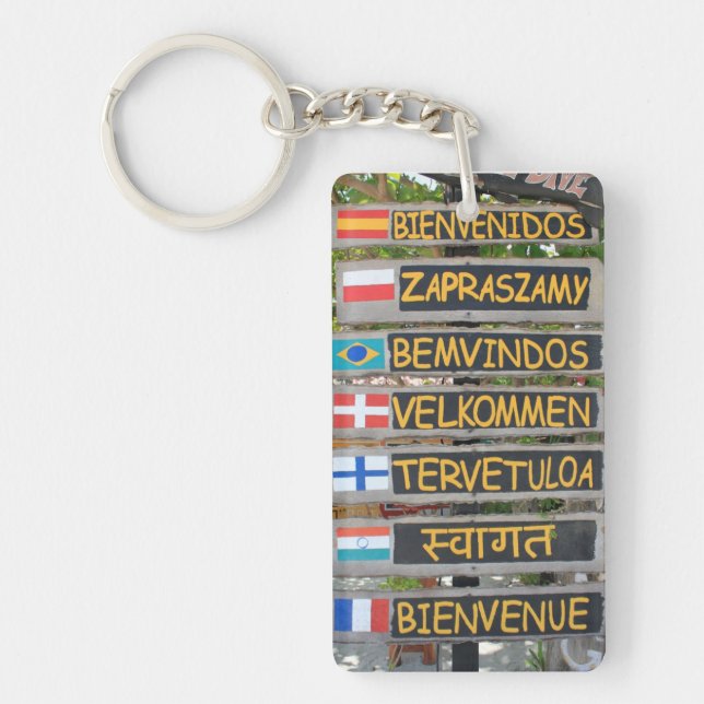 Welcome sign key ring (Front)