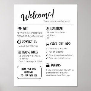 Welcome Sign Print, Value Poster Paper (Matte)