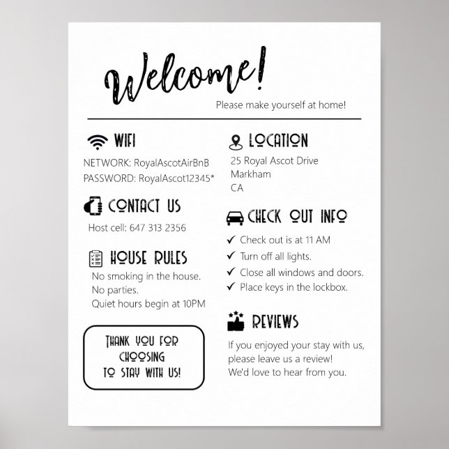 Welcome Sign Print, Value Poster Paper (Matte) (Front)