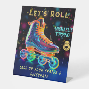 Welcome Sign Roller Skate, Turning 8