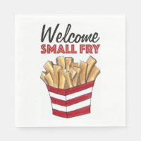 Welcome Small Fry French Fries Foodie Baby Shower