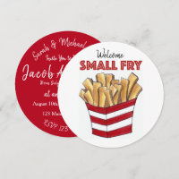 Welcome Small Fry French Fries New Baby Shower