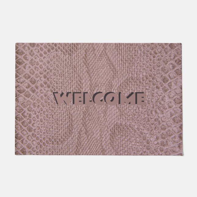 Welcome Snakeskin  Doormat (Front)