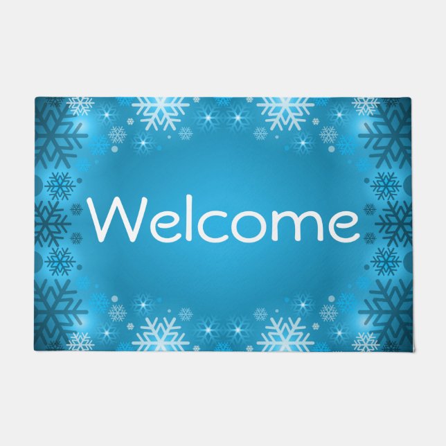 Welcome Snowflakes Doormat (Front)