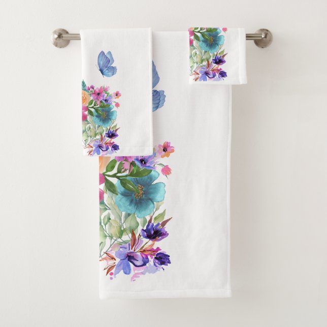 Welcome spring  bath towel set (Insitu)