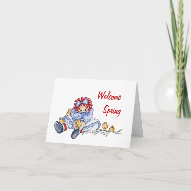 Welcome Spring - Card (Front)