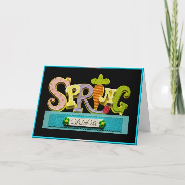 Welcome Spring Holiday Card (Front)
