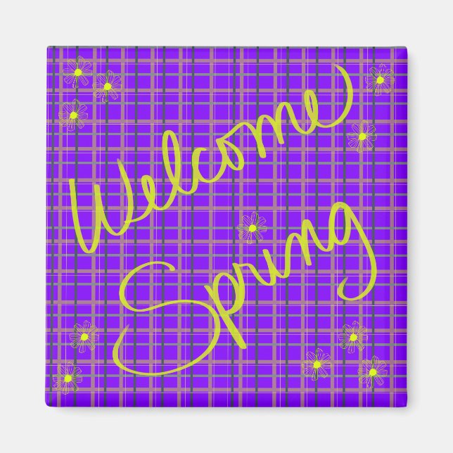 Welcome Spring Magnet (Front)