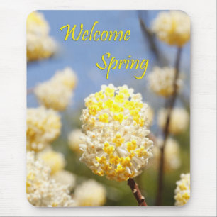 Welcome Spring Mouse Pad