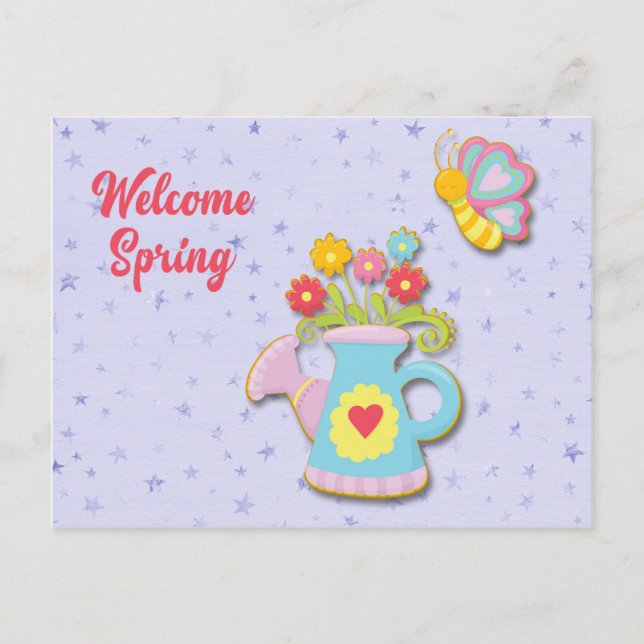 Welcome Spring Postcard (Front)