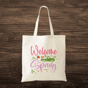 Welcome Spring Tote Bag