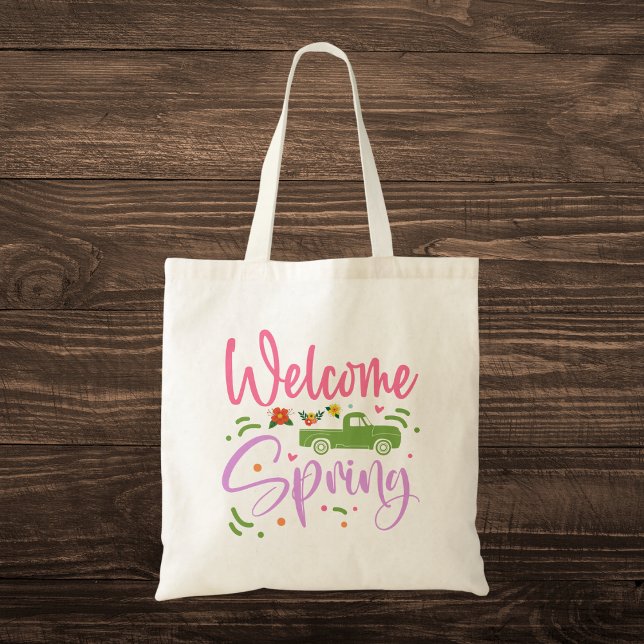 Welcome Spring Tote Bag (Creator Uploaded)