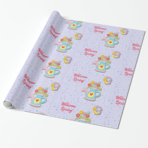 Welcome Spring Wrapping Paper