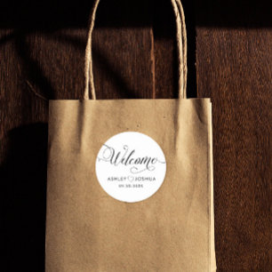 Welcome Sticker Tags for Guest Hotel Welcome Bags