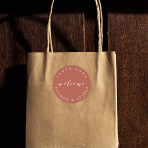 Welcome Sticker Tags for Guest Hotel Welcome Bags