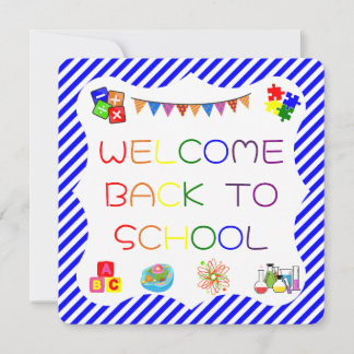 Welcome Students Back to School Card