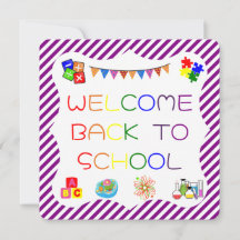 Welcome Students Back to School Card