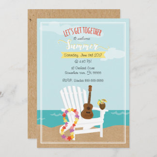 Welcome Summer Customisable Invitation