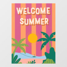 Welcome Summer Window Cling