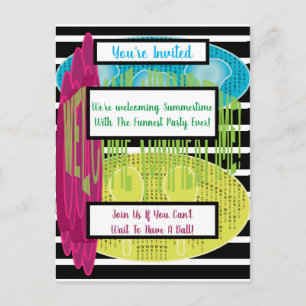 Welcome Summertime Invitation Postcard