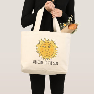 Welcome Sun Jumbo Tote Bag