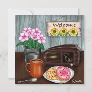Welcome, Sunflowers, Doughnuts and Coffee