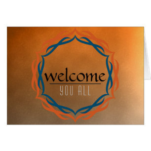 Welcome Sunset Mandala Damask Red Black Clouds