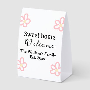 Welcome sweet home add family name year Est. Text