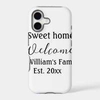 Welcome sweet home add family name year Est. Text